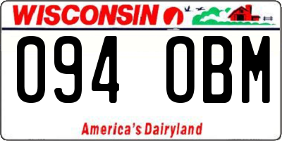 WI license plate 094OBM