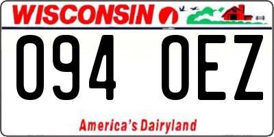 WI license plate 094OEZ