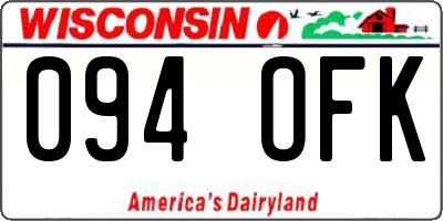 WI license plate 094OFK