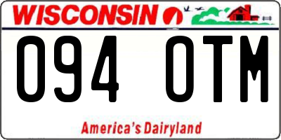 WI license plate 094OTM