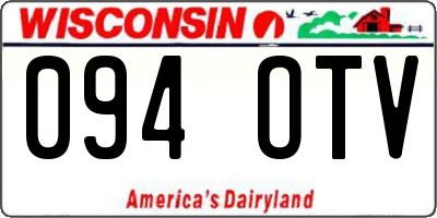 WI license plate 094OTV