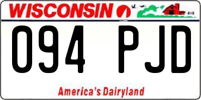 WI license plate 094PJD