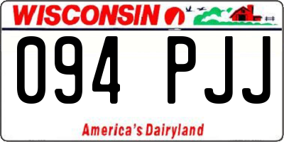 WI license plate 094PJJ