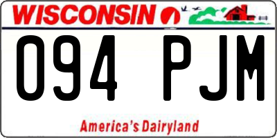 WI license plate 094PJM