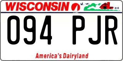 WI license plate 094PJR