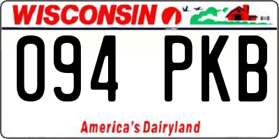 WI license plate 094PKB