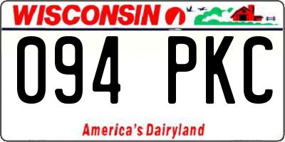 WI license plate 094PKC