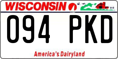 WI license plate 094PKD