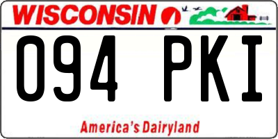 WI license plate 094PKI