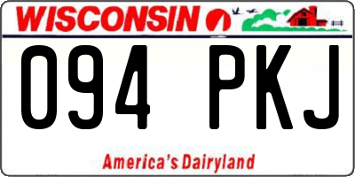 WI license plate 094PKJ