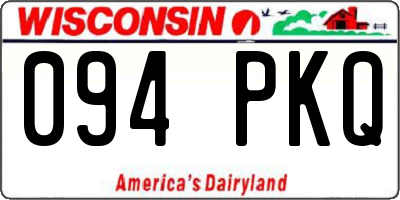 WI license plate 094PKQ