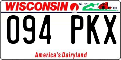 WI license plate 094PKX
