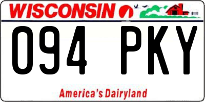 WI license plate 094PKY