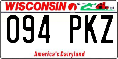 WI license plate 094PKZ