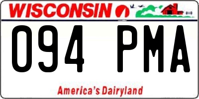 WI license plate 094PMA