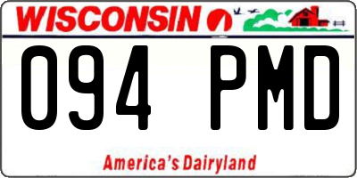 WI license plate 094PMD
