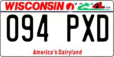 WI license plate 094PXD