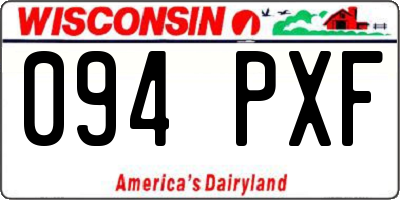 WI license plate 094PXF
