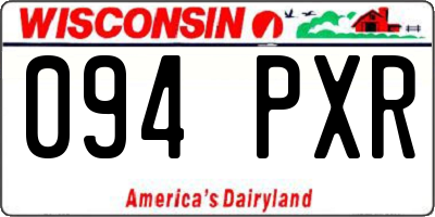 WI license plate 094PXR