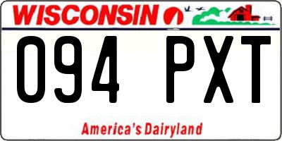 WI license plate 094PXT