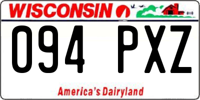 WI license plate 094PXZ