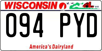 WI license plate 094PYD