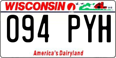 WI license plate 094PYH