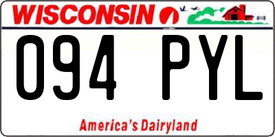 WI license plate 094PYL