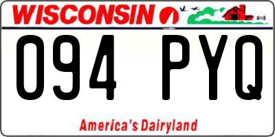 WI license plate 094PYQ