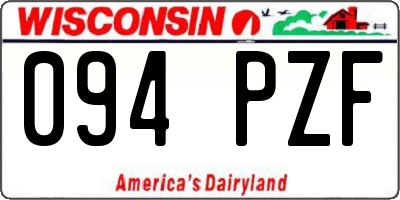 WI license plate 094PZF