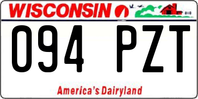 WI license plate 094PZT
