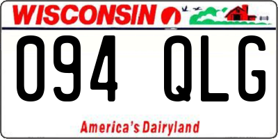 WI license plate 094QLG