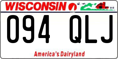 WI license plate 094QLJ