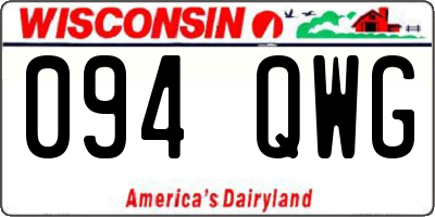 WI license plate 094QWG