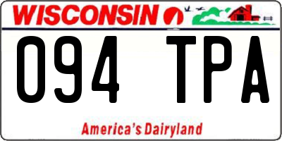 WI license plate 094TPA