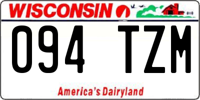 WI license plate 094TZM