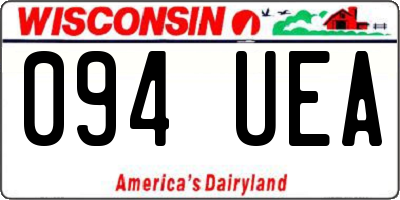 WI license plate 094UEA