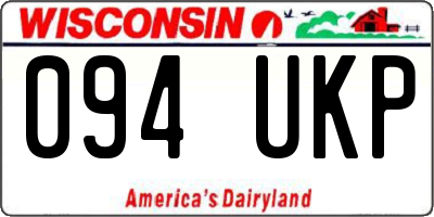 WI license plate 094UKP