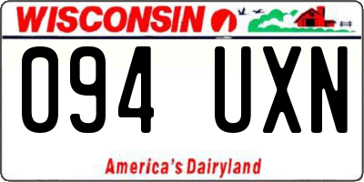 WI license plate 094UXN