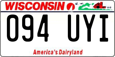 WI license plate 094UYI