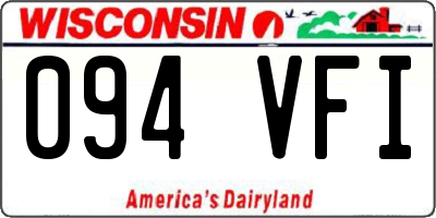 WI license plate 094VFI