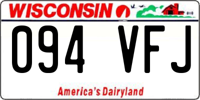 WI license plate 094VFJ
