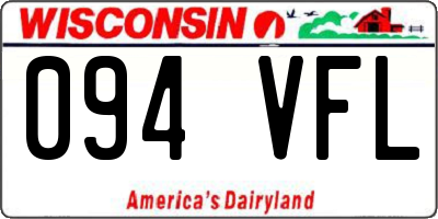 WI license plate 094VFL
