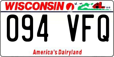 WI license plate 094VFQ