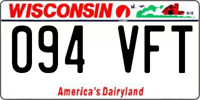 WI license plate 094VFT