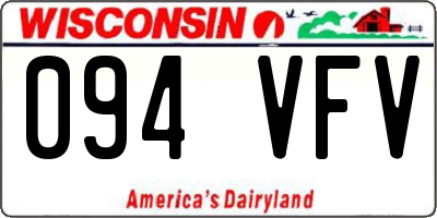 WI license plate 094VFV