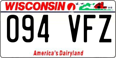 WI license plate 094VFZ