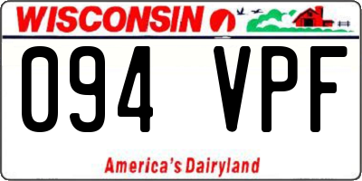 WI license plate 094VPF