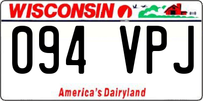 WI license plate 094VPJ