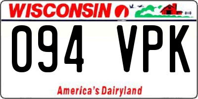WI license plate 094VPK